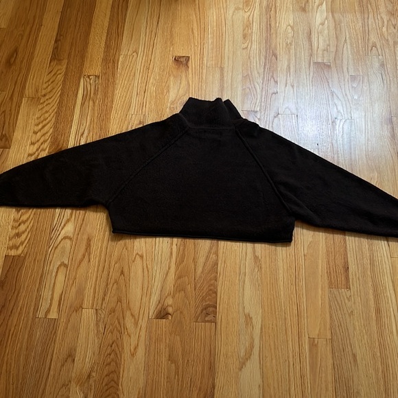 Urban Outfitters Kyla crop brown turtleneck sweater S - Picture 8 of 9
